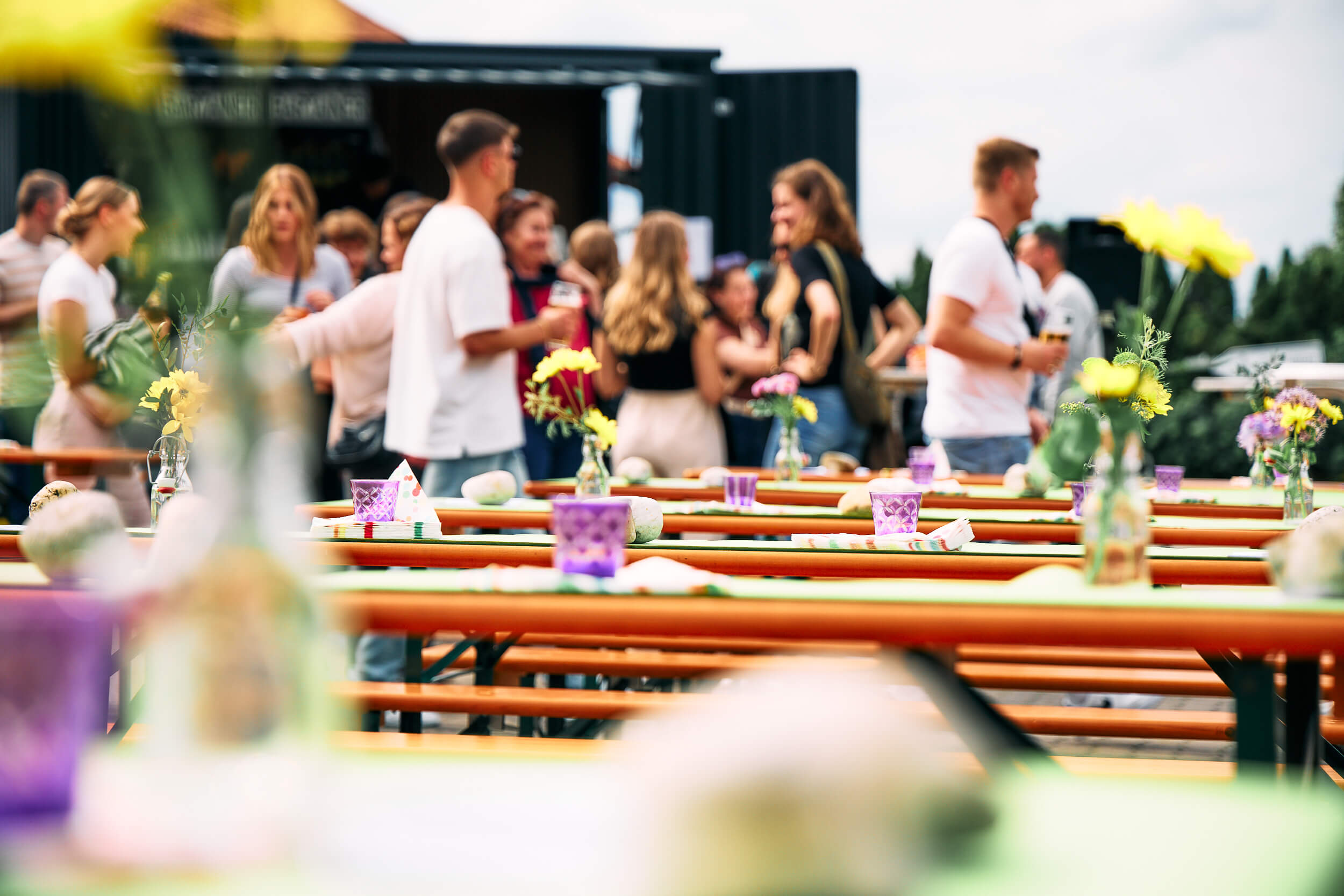 mediteam Mitarbeiter auf Sommerfest